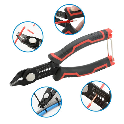Wire Stripper Pliers Network Stripping Cutter Cable Wire Crimping Electrician Repair Tools Wire Stripper Tool hand tools