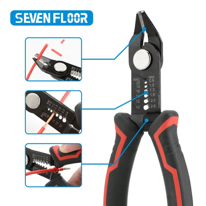 Wire Stripper Pliers Network Stripping Cutter Cable Wire Crimping Electrician Repair Tools Wire Stripper Tool hand tools