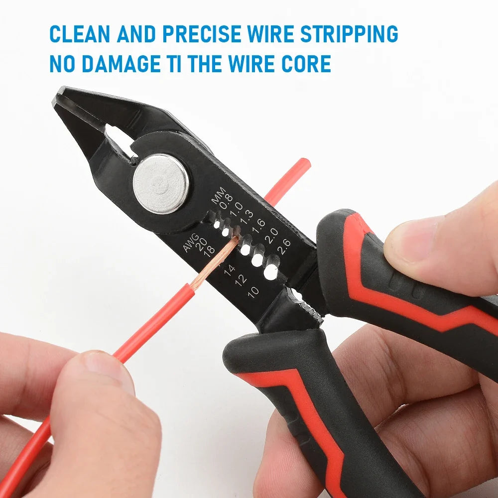 Wire Stripper Pliers Network Stripping Cutter Cable Wire Crimping Electrician Repair Tools Wire Stripper Tool hand tools