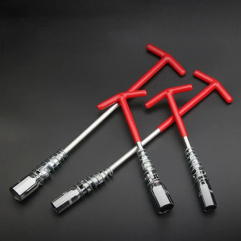 Universal Spark Plug Removal Wrench 14mm/16mm/21mm 360 Degree Rotation Socket Auto Repair Tool for Car Maintenance