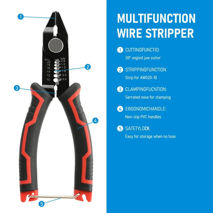 Wire Stripper Pliers Network Stripping Cutter Cable Wire Crimping Electrician Repair Tools Wire Stripper Tool hand tools