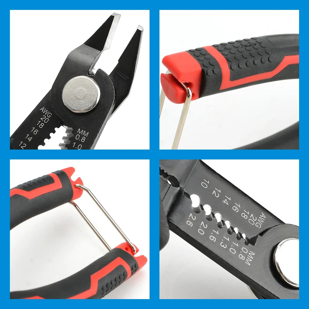Wire Stripper Pliers Network Stripping Cutter Cable Wire Crimping Electrician Repair Tools Wire Stripper Tool hand tools